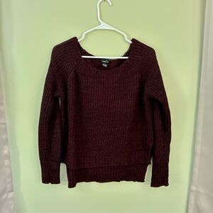 Rue21 Burgundy Crewneck Knit Sweater